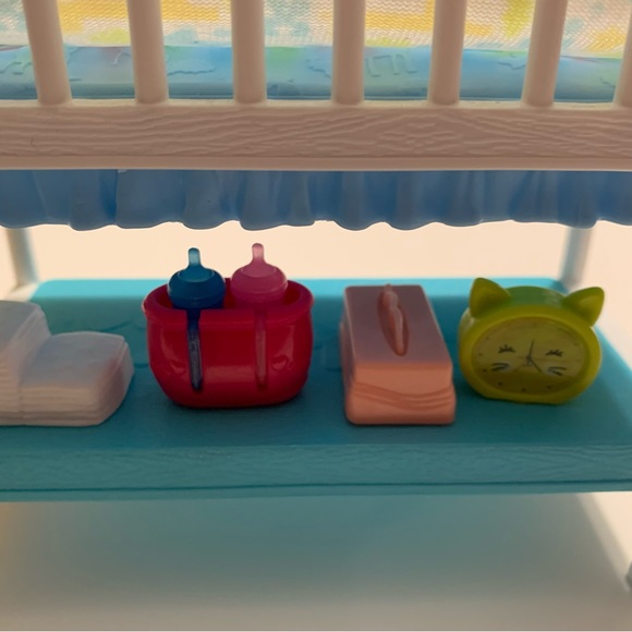 Barbie Doll Nursery Twin Babies Boy + Girl Crib Accessories - Picture 6 of 6